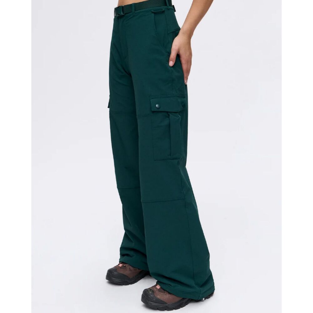 Outdoor Voices RecTrek Cargo Pant L Green Hiking Trail Techwear Gorpcore Cinch - Picture 2 of 11